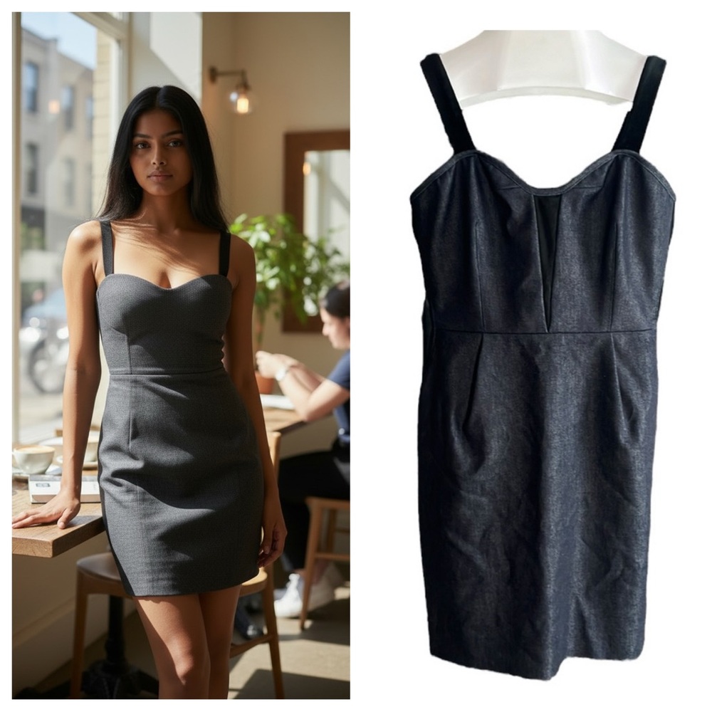 RAG & BONE Black Denim Mini Dress